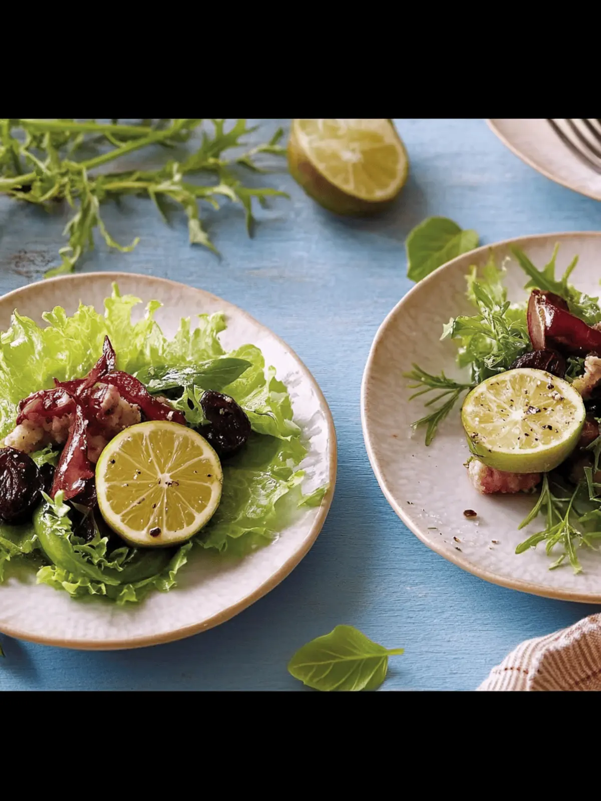 Fruchtiger Salat mit Kirschen