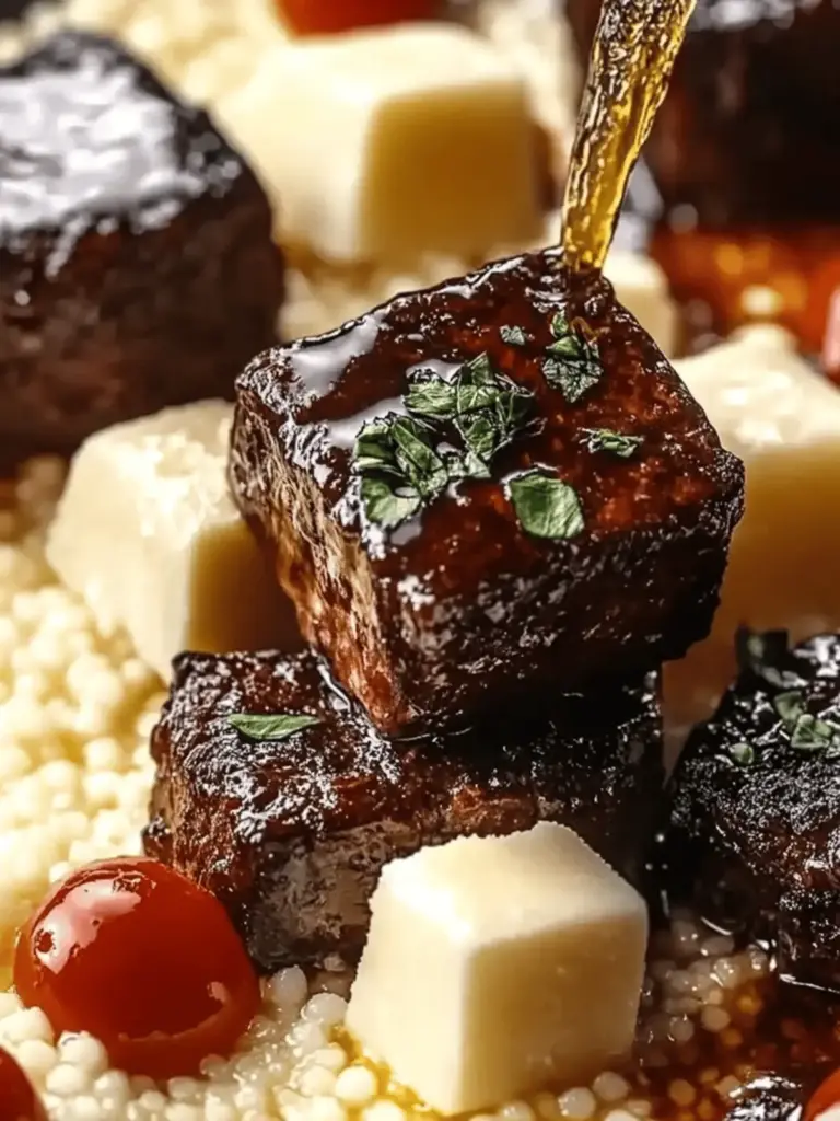 Enjoy tender beef brisket in cola with creamy parmesan risotto.