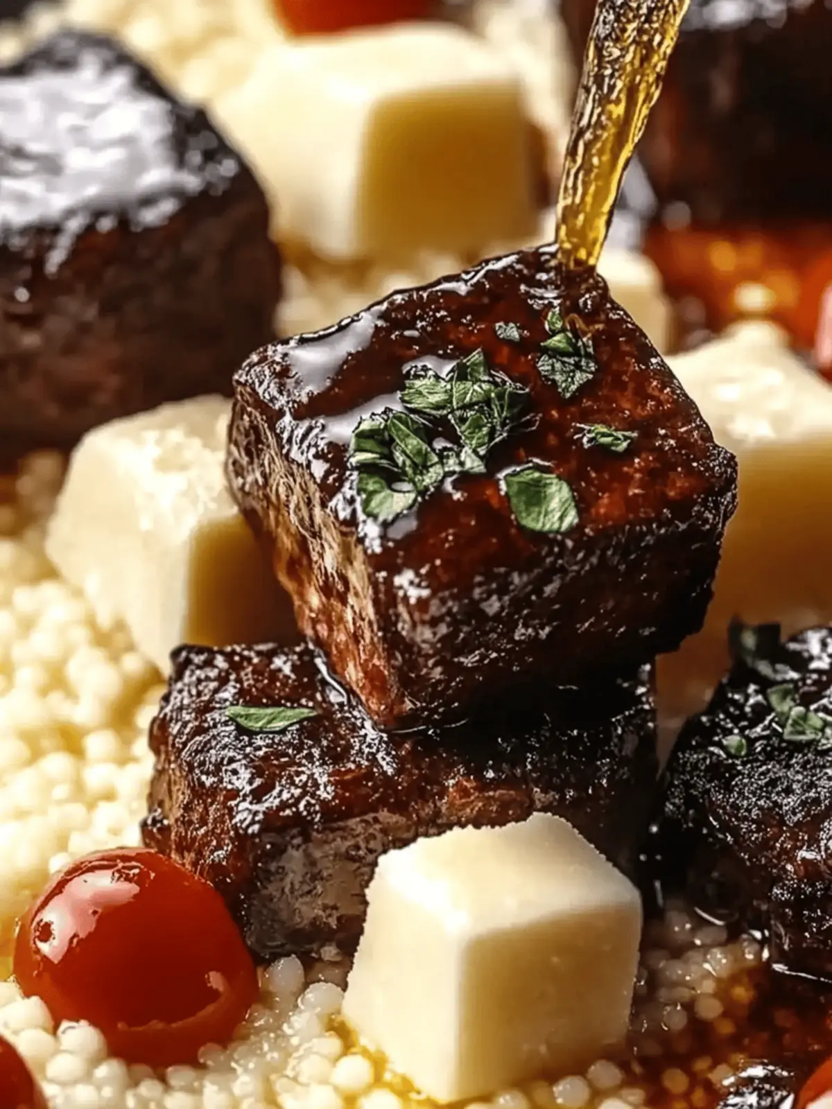 Enjoy tender beef brisket in cola with creamy parmesan risotto.