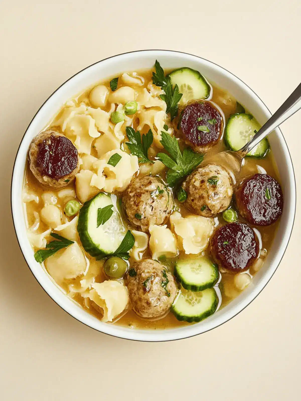 Vegane Köttbullar mit Nudeln