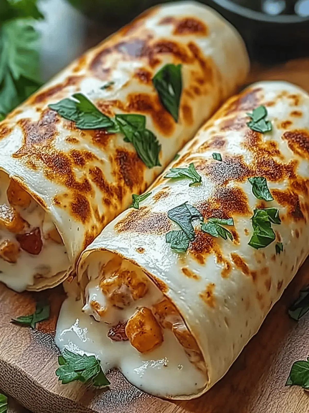 Käse-Geschmack Hühnchen Wraps