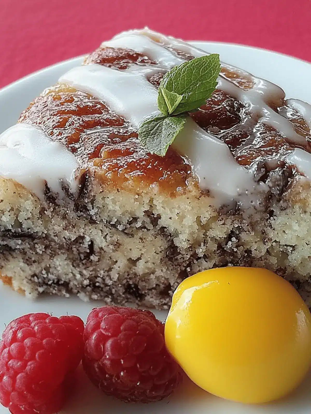 Apfelkuchen mit Mohn und Marzipan für jeden Anlass 3 Apple cake with poppy seeds and marzipan
