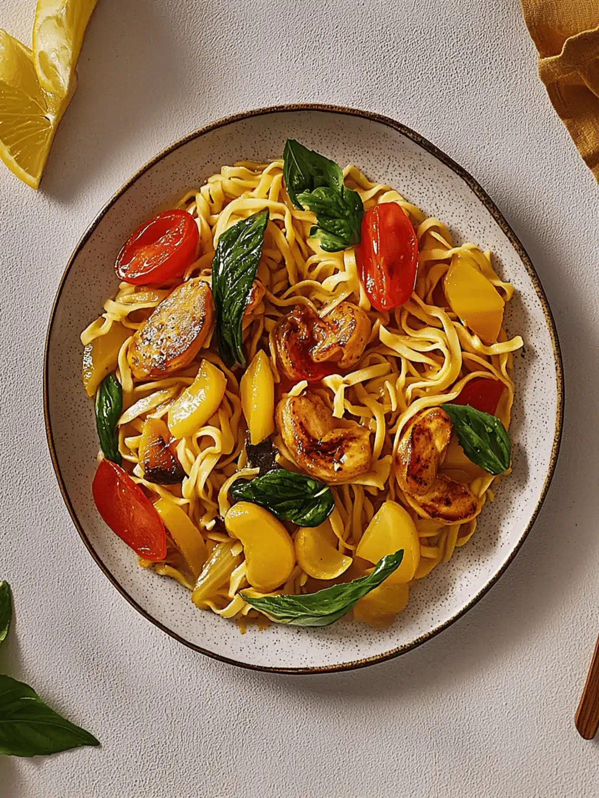 Hähnchen Teriyaki Nudeln