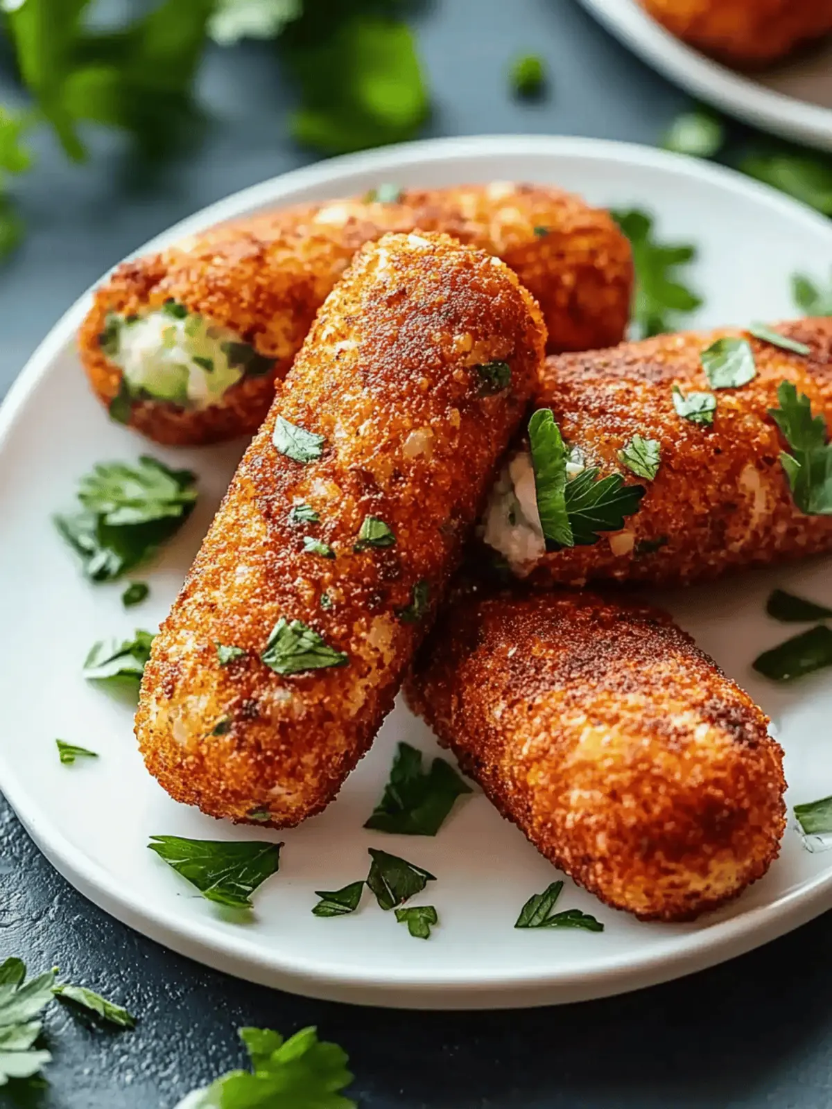 Crispy lentil croquettes from the air fryer
