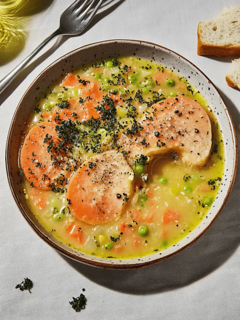 Kartoffelsuppe mit Wiener Würstchen