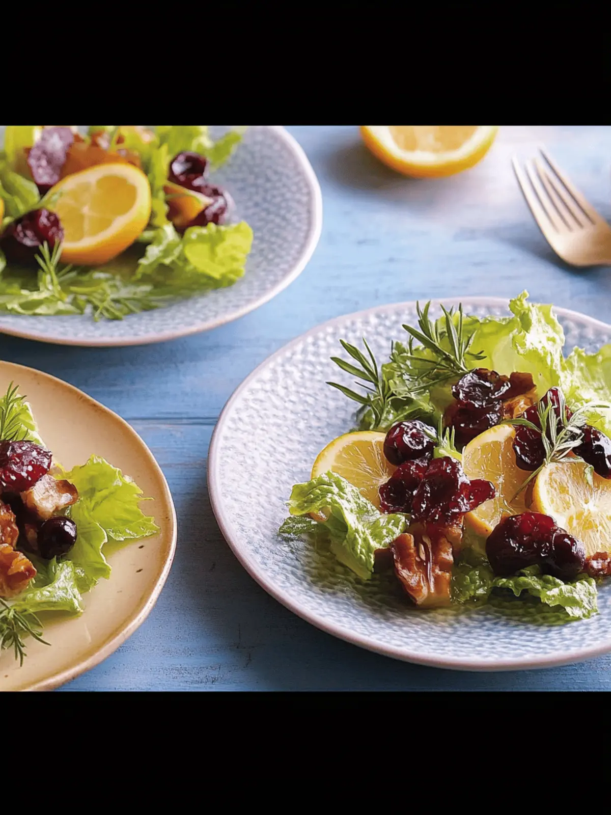 Fruchtiger Salat mit Kirschen