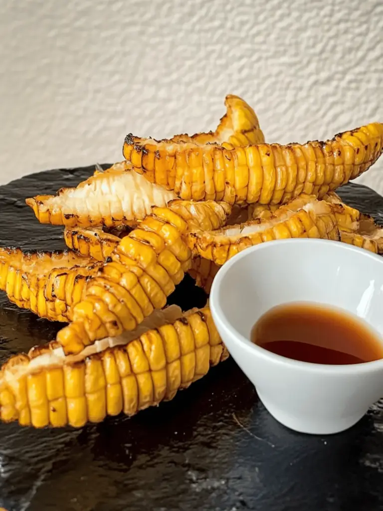 Maisrippen – gegrillter Mais mit Worcestershire-Marinade