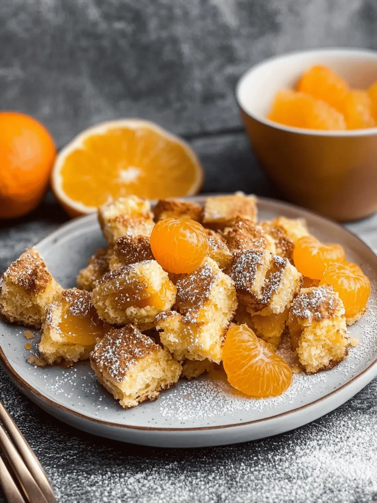 Protein Kaiserschmarrn mit Mandarinenkompott
