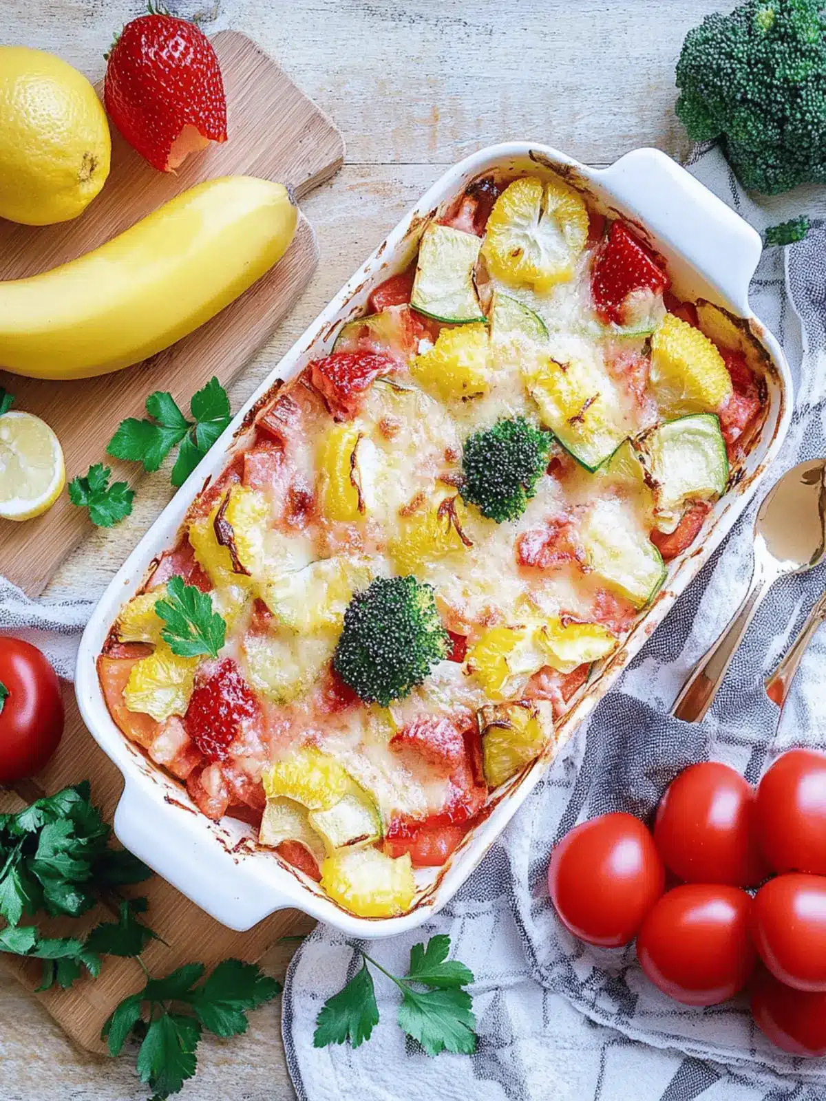 Bunter Gemüseauflauf ganz einfach und gesund 5 Bunter Gemüseauflauf ganz einfach