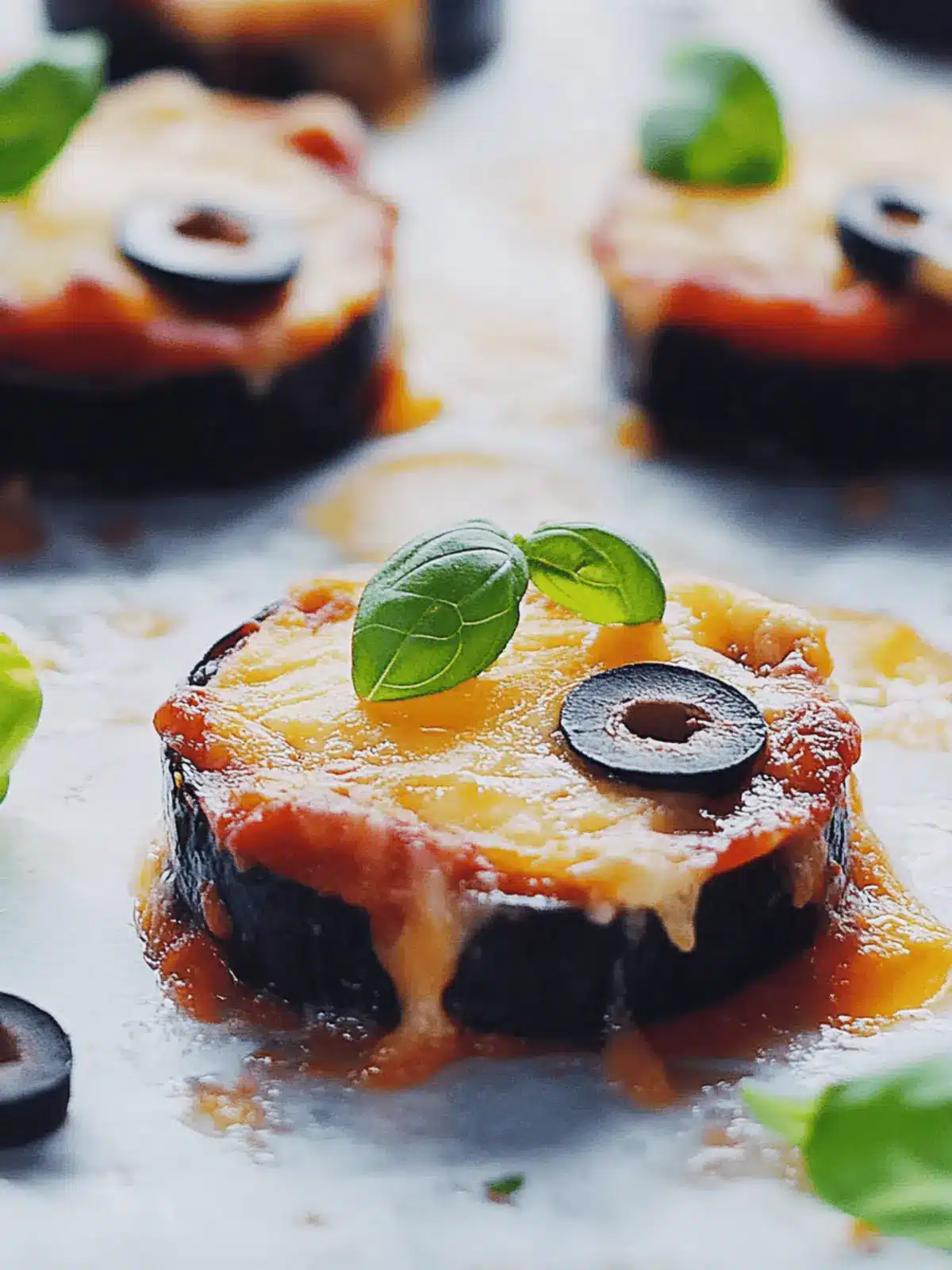 Mini-Auberginen-Pizzas für gesunde Genussmomente 2 Mini-Auberginen-Pizzas