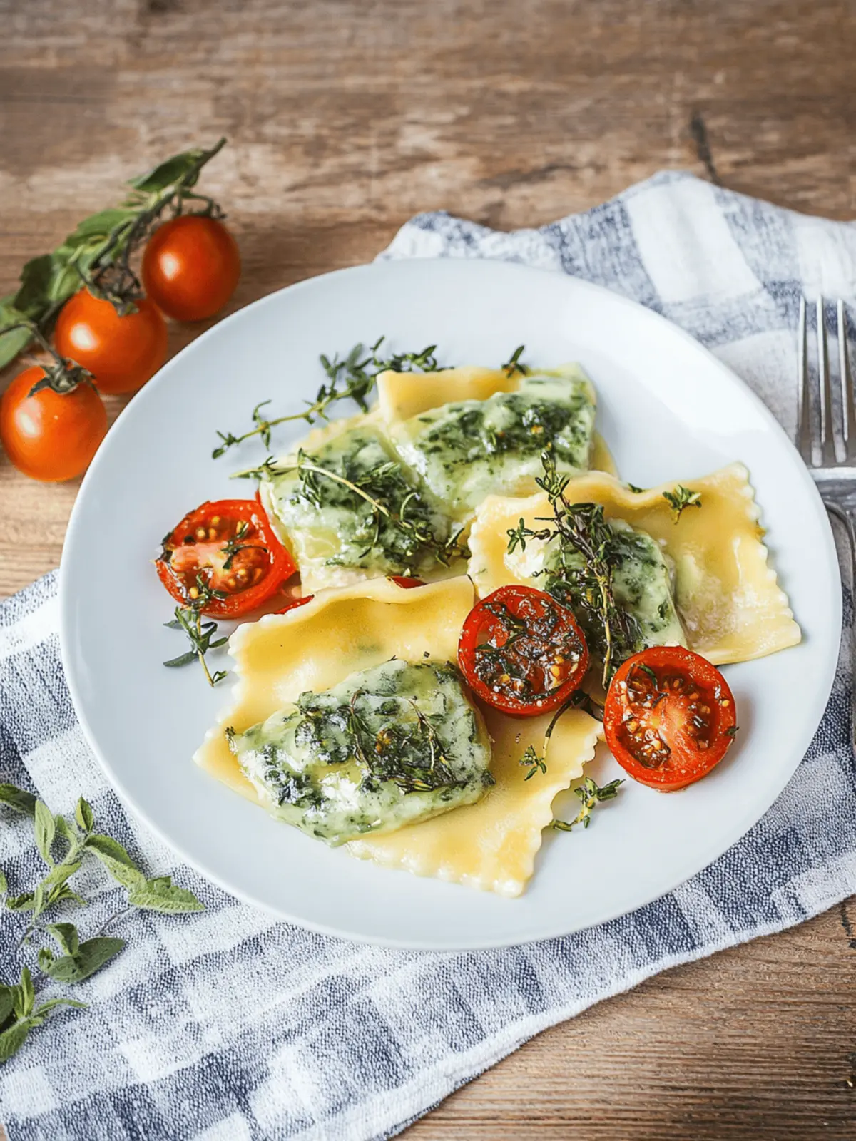 Spinat-Ricotta-Ravioli: Italienische Genussmomente 4 Spinat-Ricotta-Ravioli