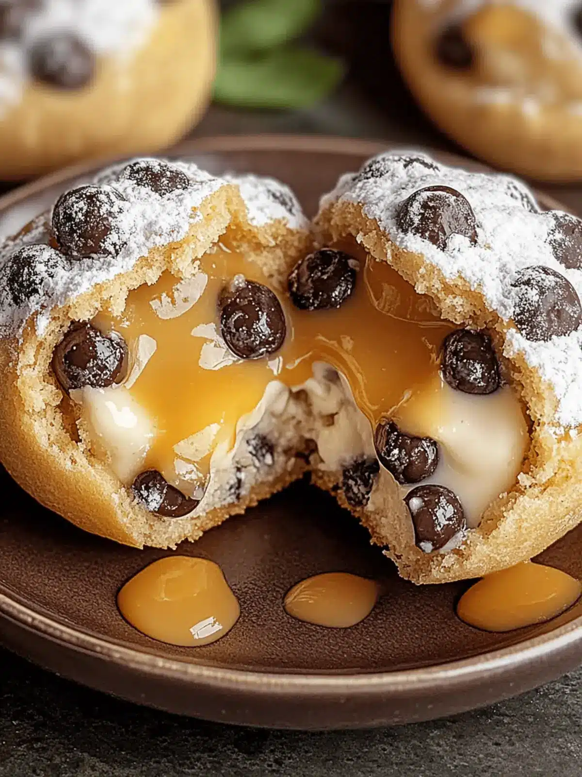 Käsekuchengefüllte Schokoladenkekse