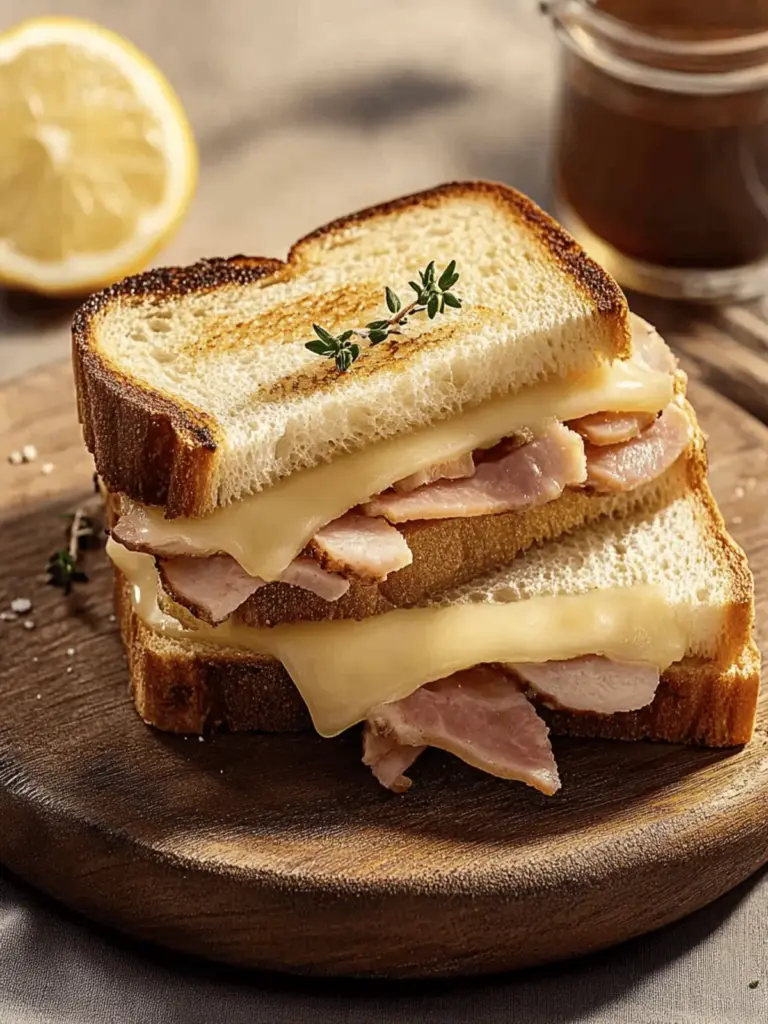 Protein-Toast mit Quark, Mozzarella und Schinken