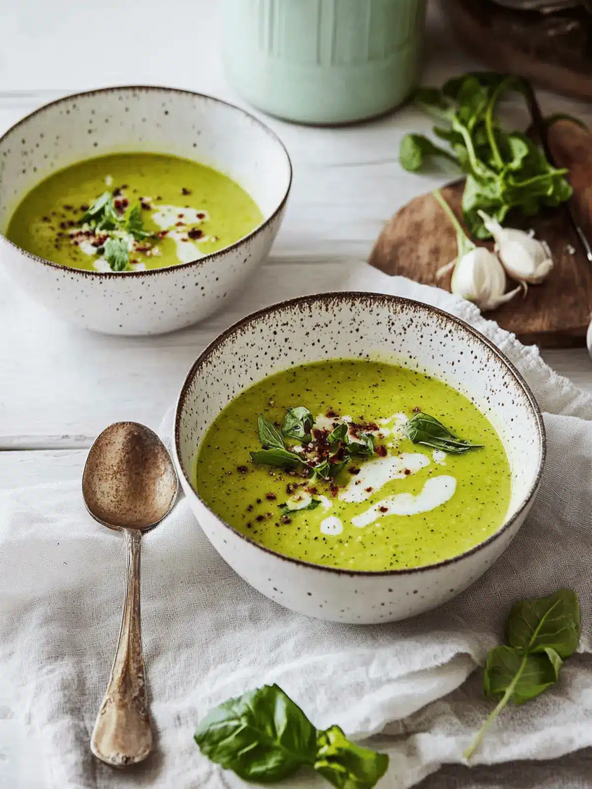 Zucchini-Cremesuppe schnell und einfach zubereiten 2 Zucchini-Cremesuppe