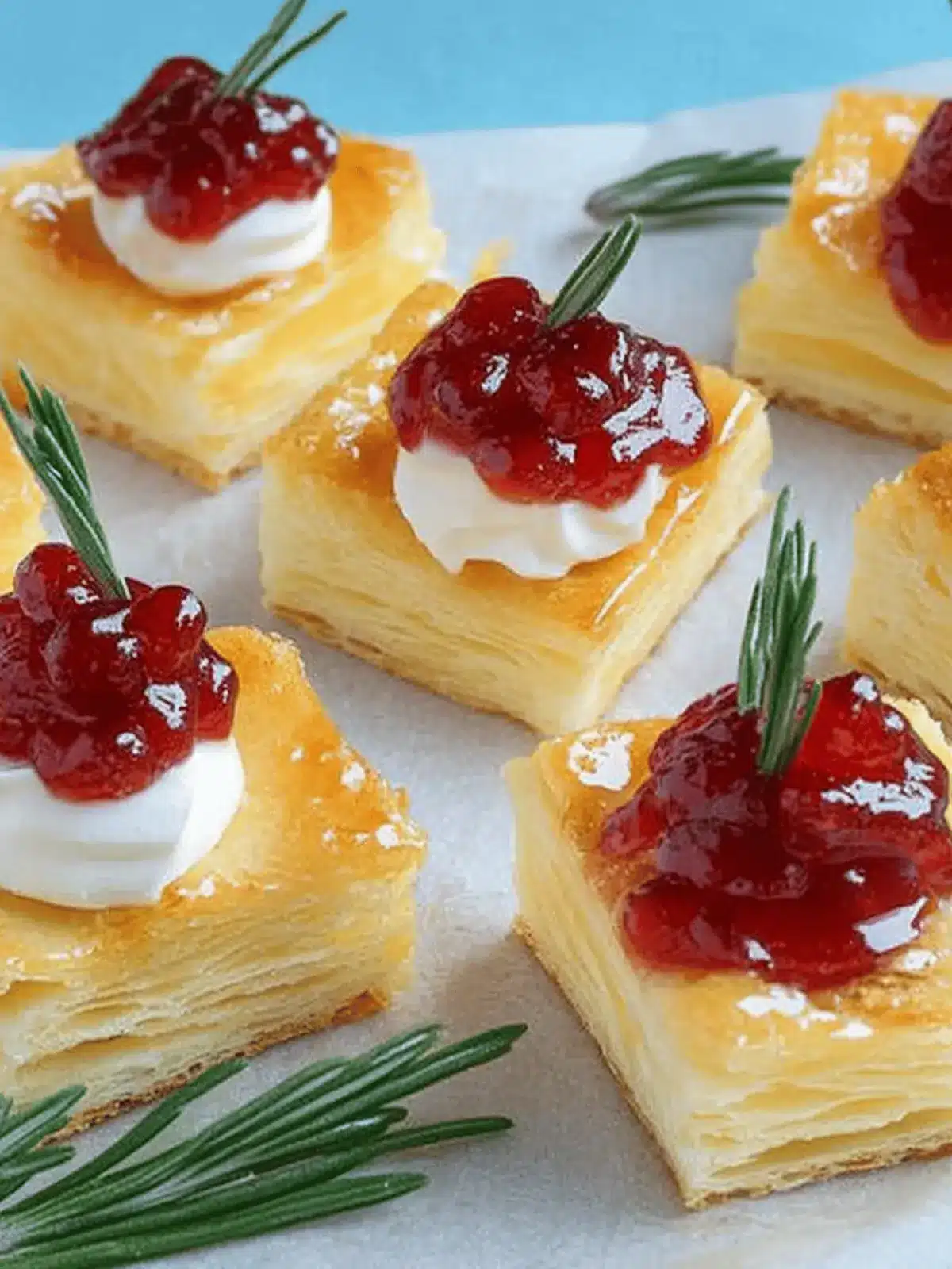 Puff Pastry Snacks mit Camembert – Blitzschnell und Lecker 2 Puff pastry snacks with Camembert