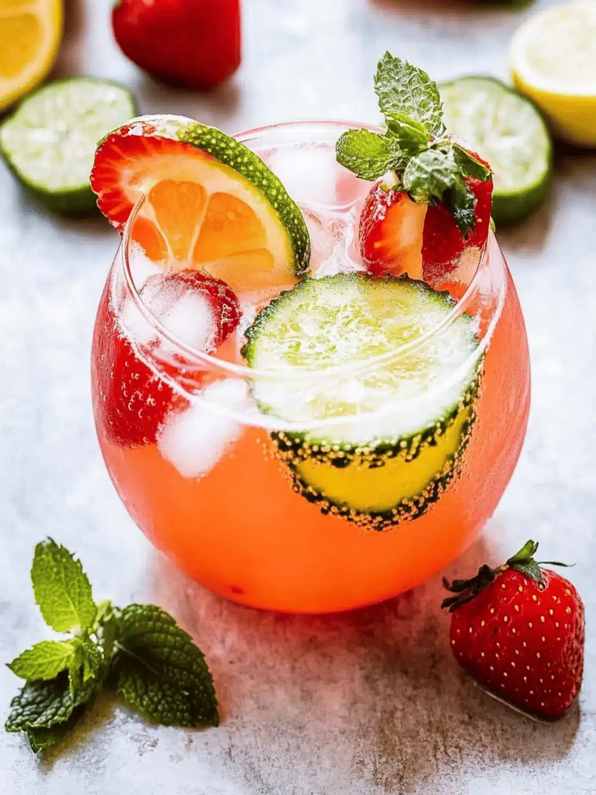 Erdbeer Limette Wodka Smash für heiße Sommertage 3 Erdbeer Limette Wodka Smash