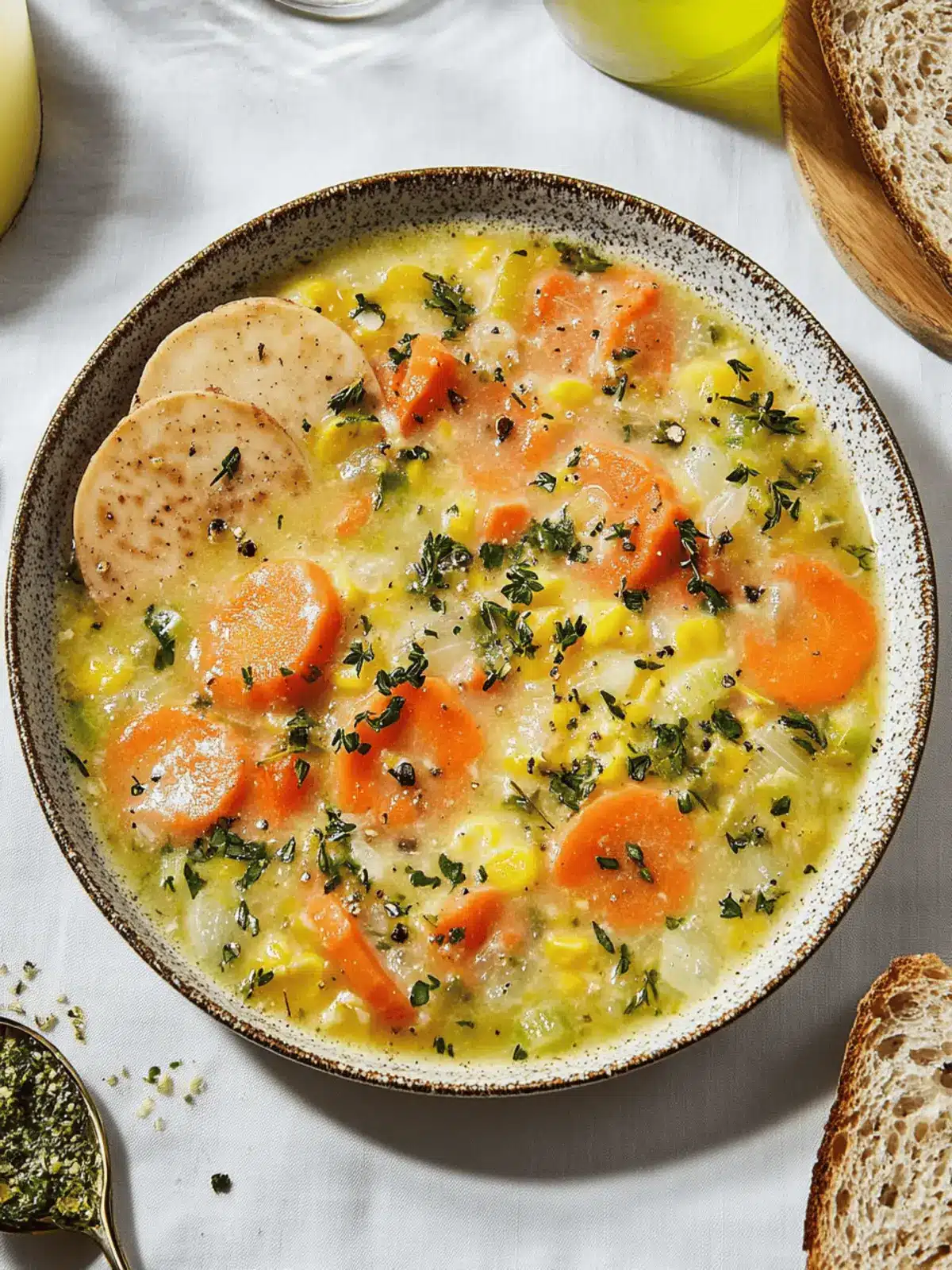 Kartoffelsuppe mit Wiener Würstchen