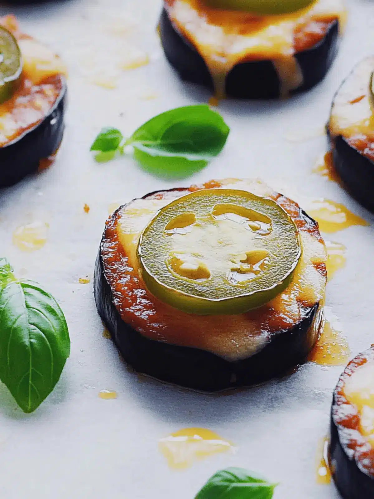 Mini-Auberginen-Pizzas für gesunde Genussmomente 4 Mini-Auberginen-Pizzas