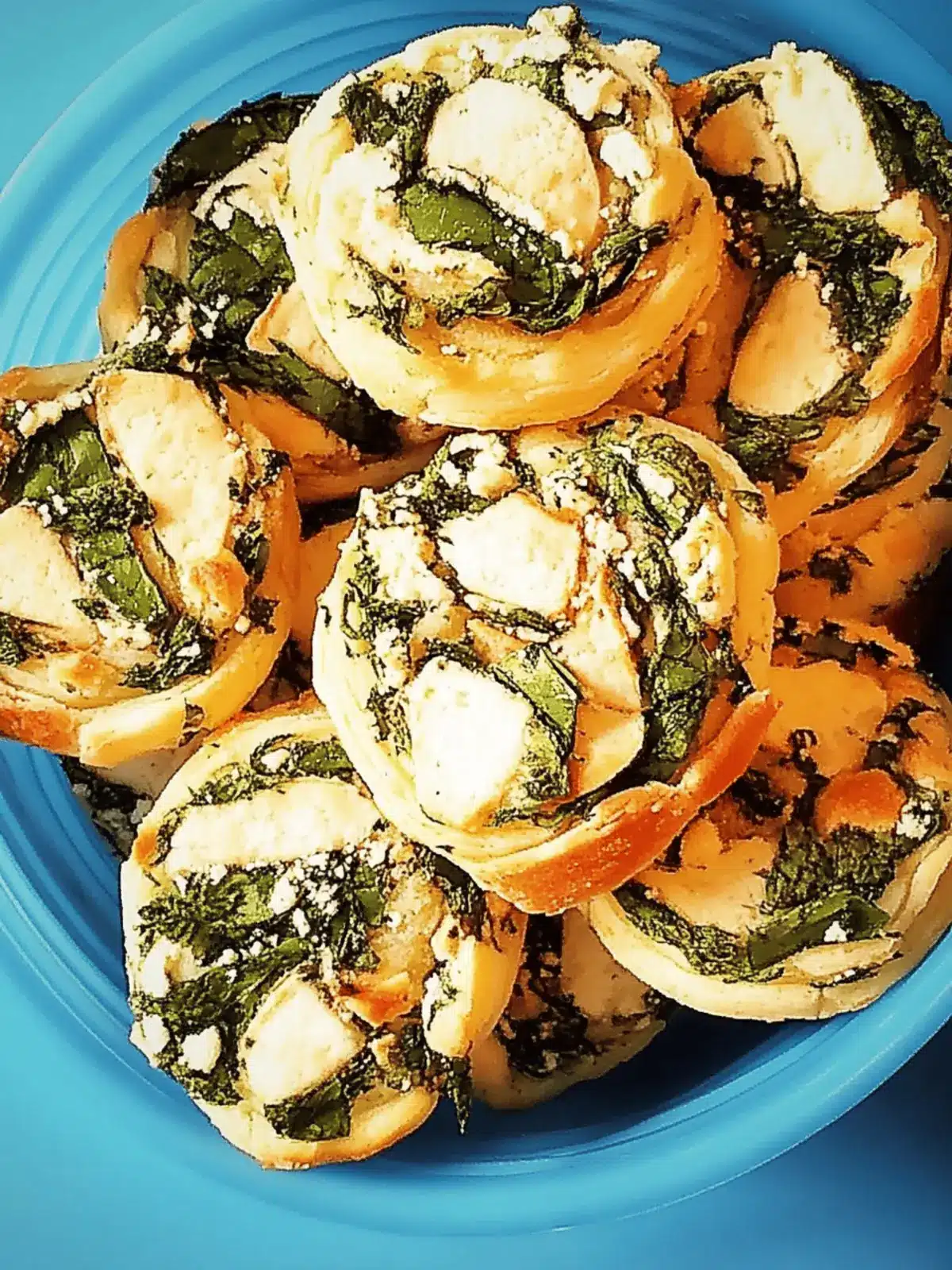 Kalte Spinat-Feta-Taschen für erfrischende Snacks 4 Kalte Spinat - Feta - Taschen