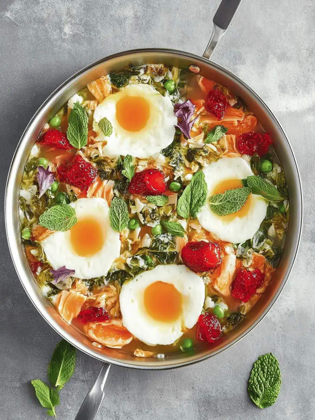 Grüne Shakshuka