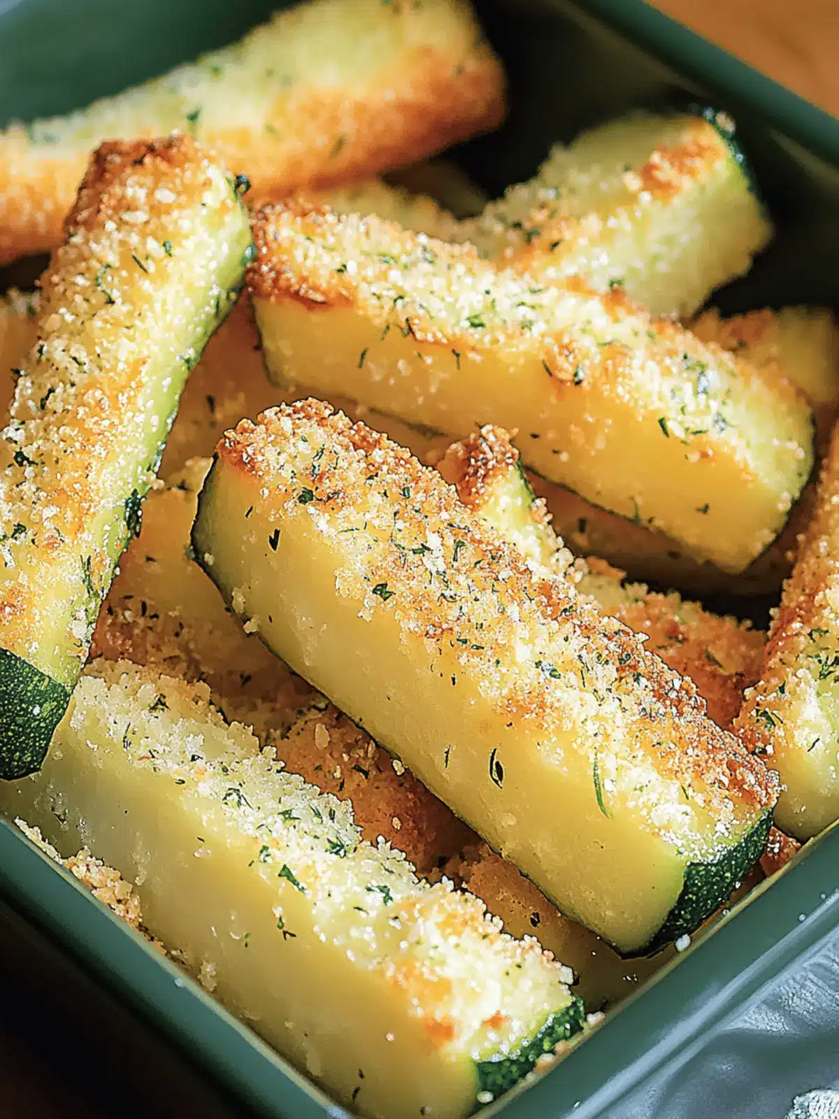 Ofengebackene Zucchini Pommes