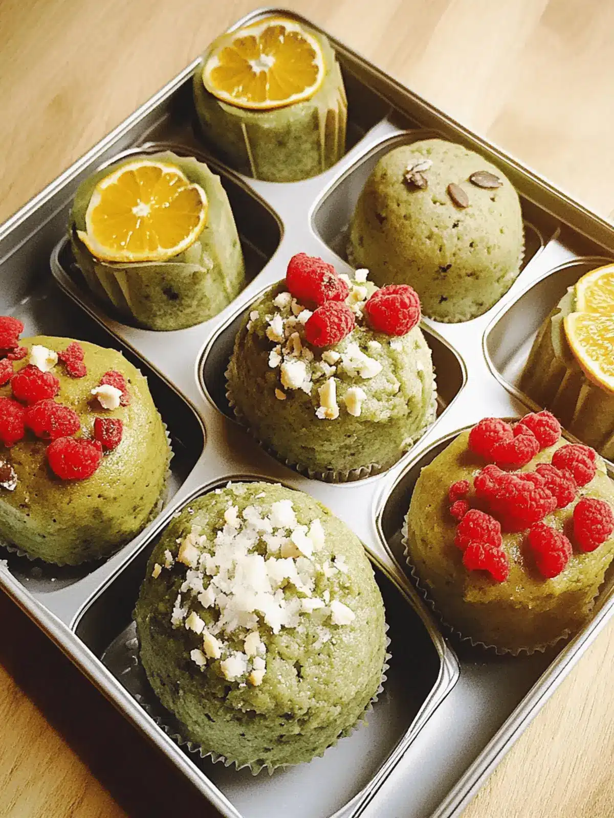Matcha-Grüntee-Cupcakes