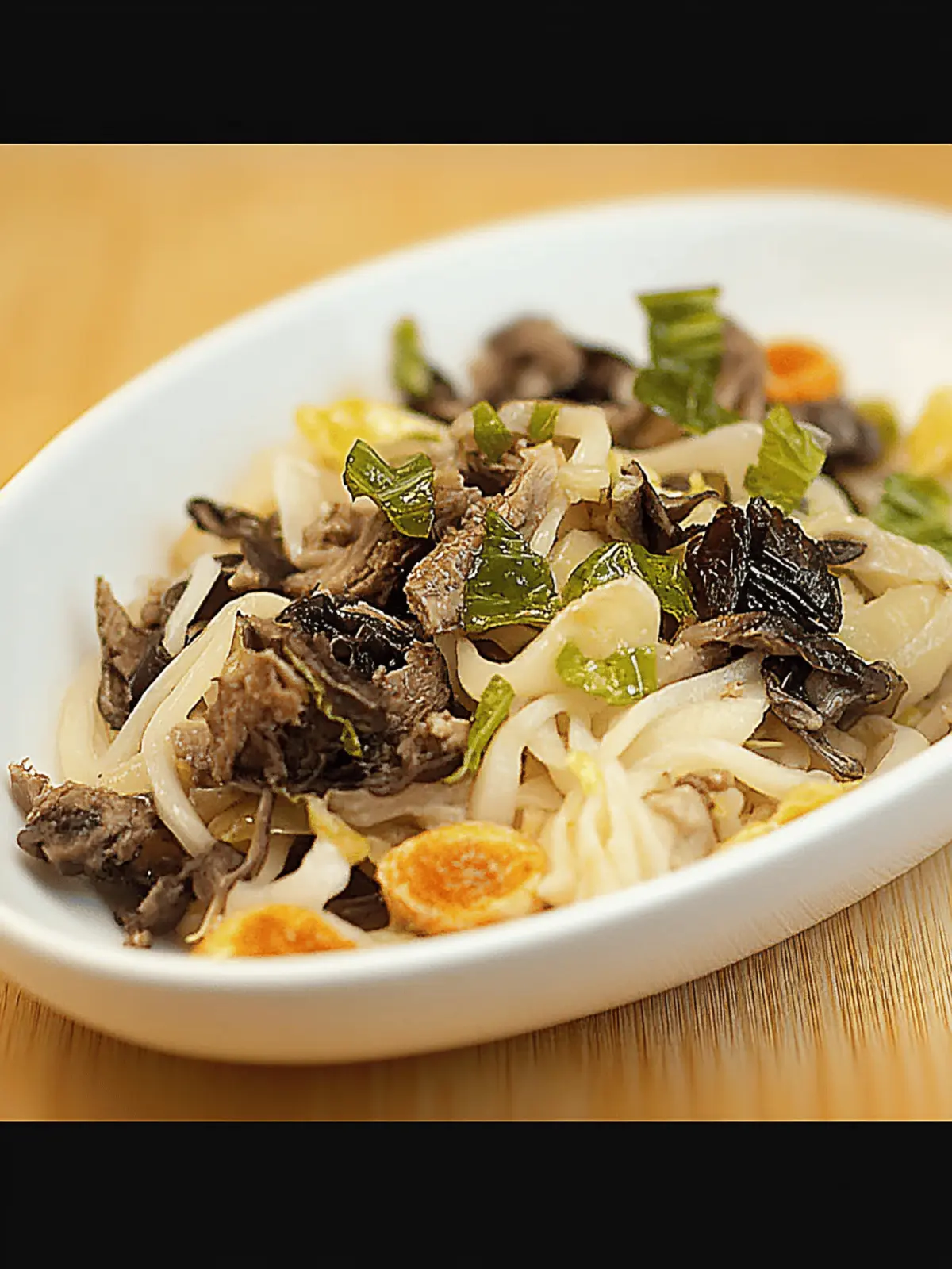 Fried Udon-Noodles with Beef für schnelles Kochen 3 Fried Udon-Noodles with Beef