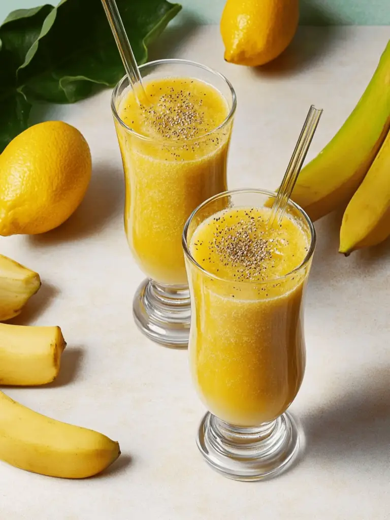 Bananen-Mango-Smoothie mit Chiasamen