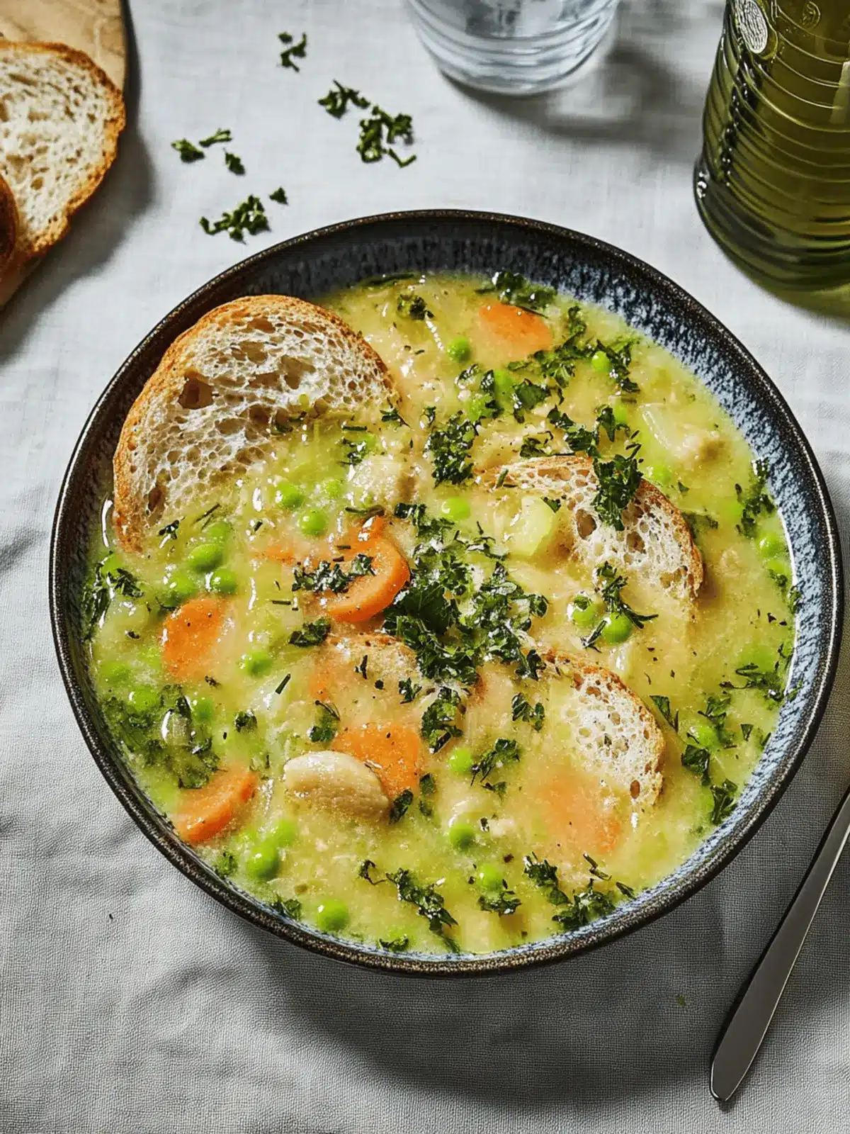 Kartoffelsuppe mit Wiener Würstchen