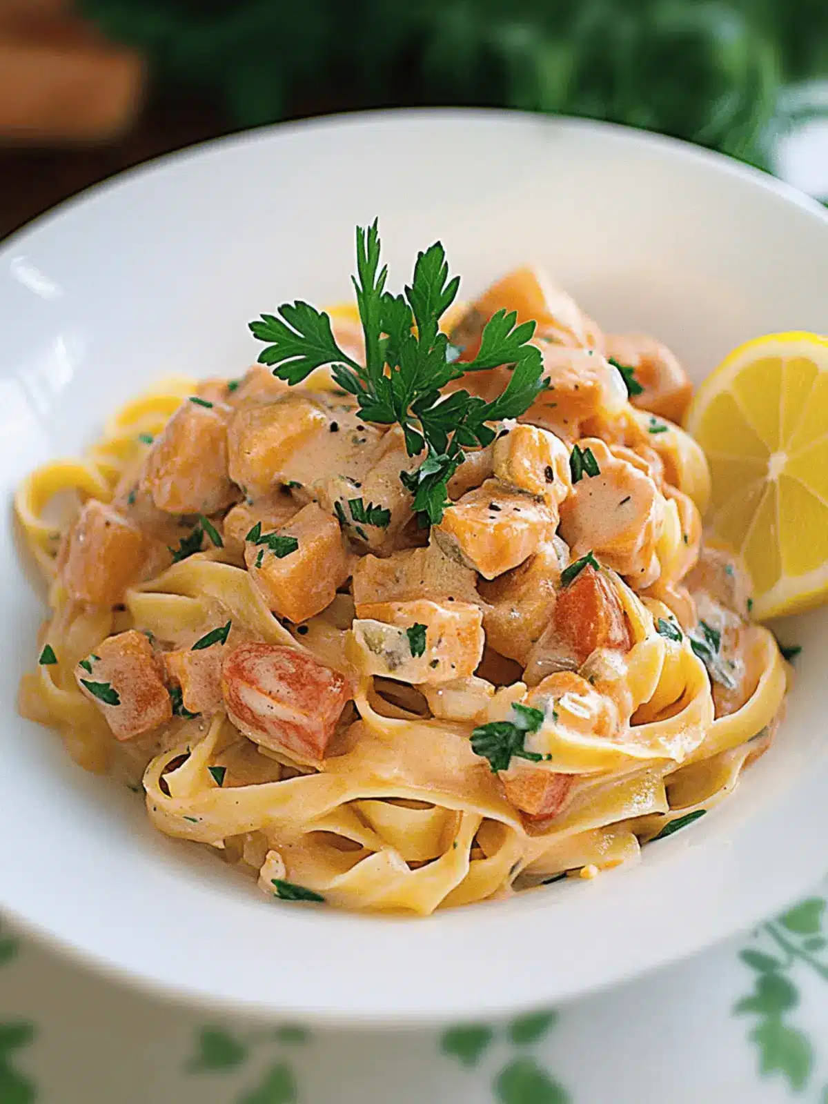 Tagliatelle mit Lachs in 30 Minuten zubereiten 2 Tagliatelle mit Lachs