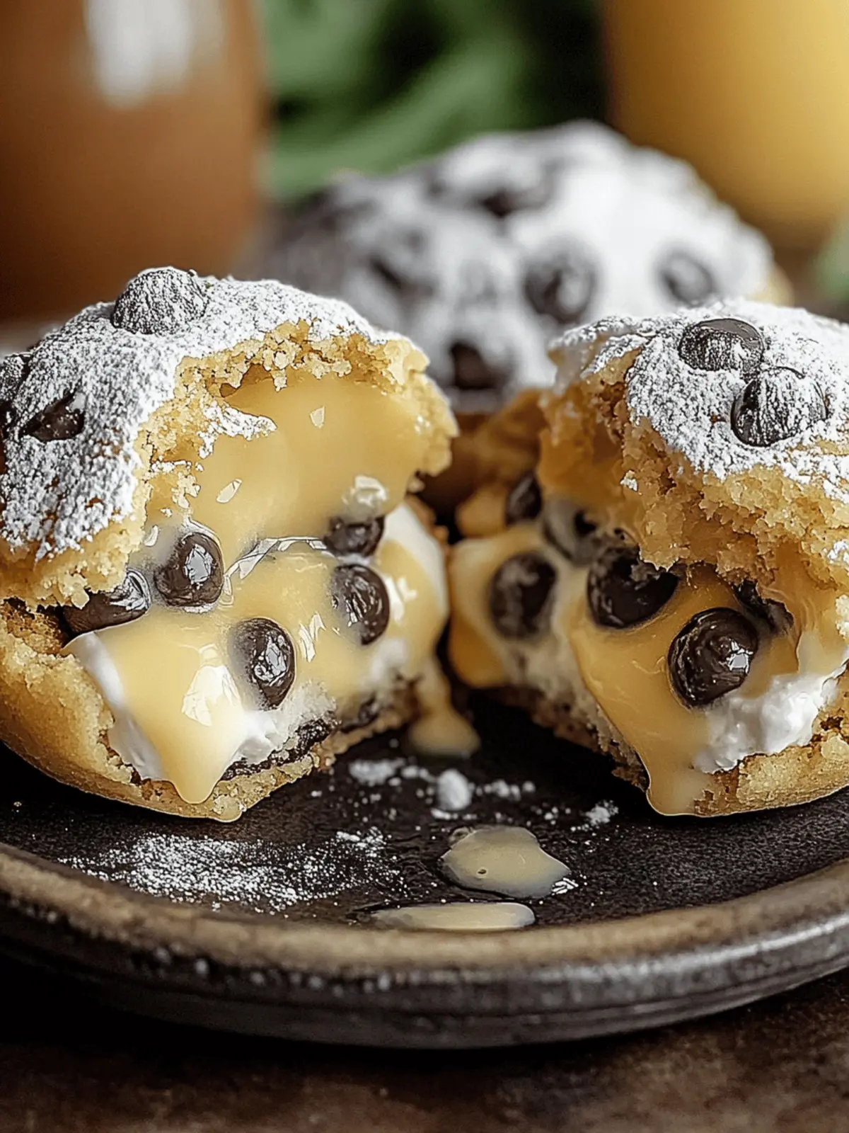 Käsekuchengefüllte Schokoladenkekse