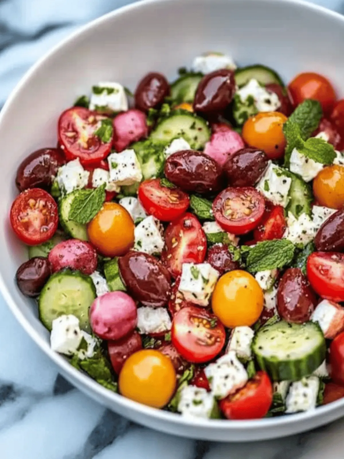 Mediteranischer Salat zum Grillen
