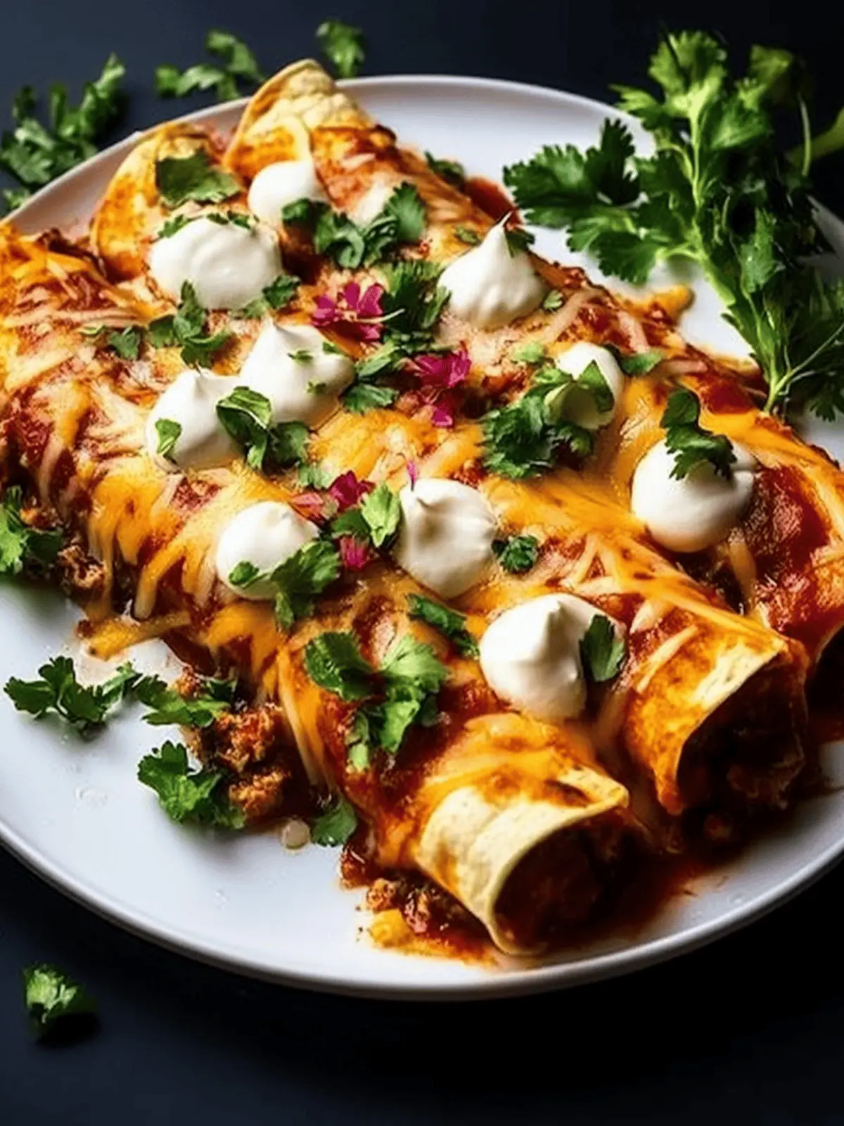 Hähnchenbrust Enchiladas – Ein einfaches Hit-Rezept 3 Hähnchenbrust Enchiladas