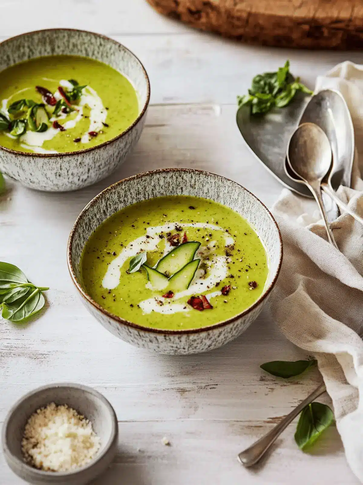 Zucchini-Cremesuppe schnell und einfach zubereiten 4 Zucchini-Cremesuppe