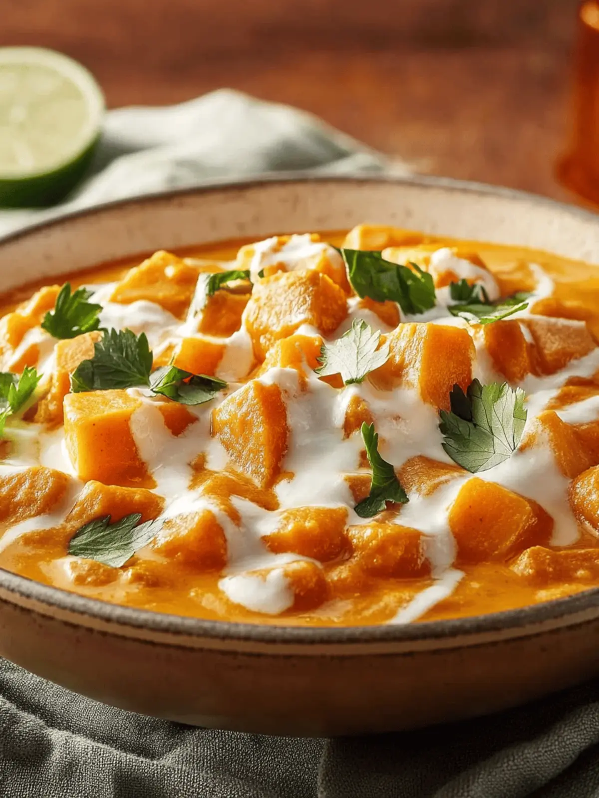 Süßkartoffel-Kichererbsen-Curry