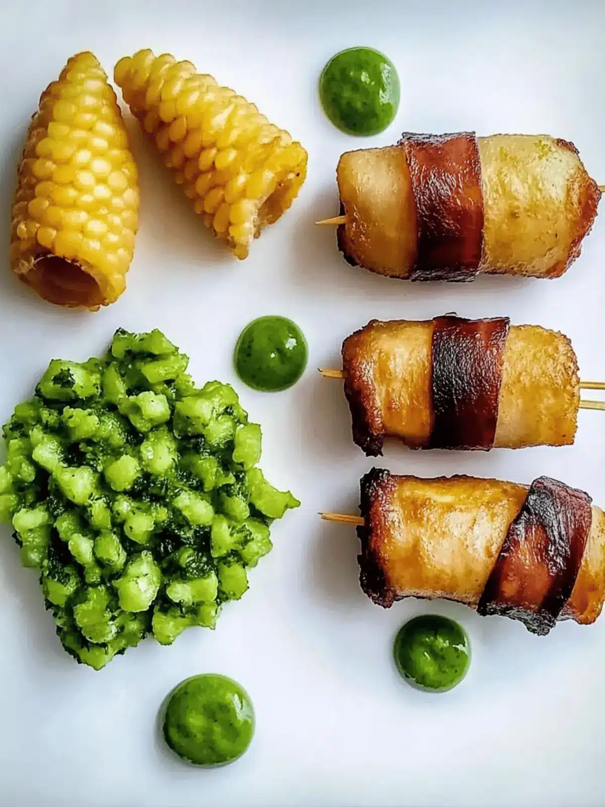 Honey-glazed chicken breast with bacon from the air fryer