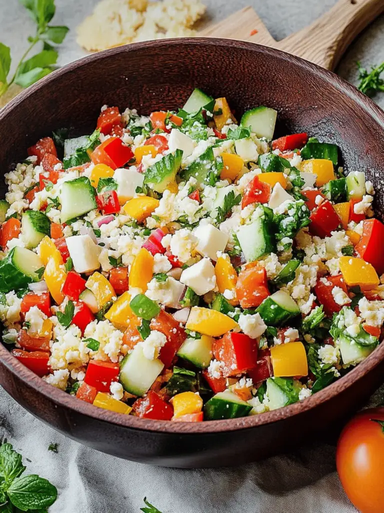 Mediterraner Salat zum Grillen