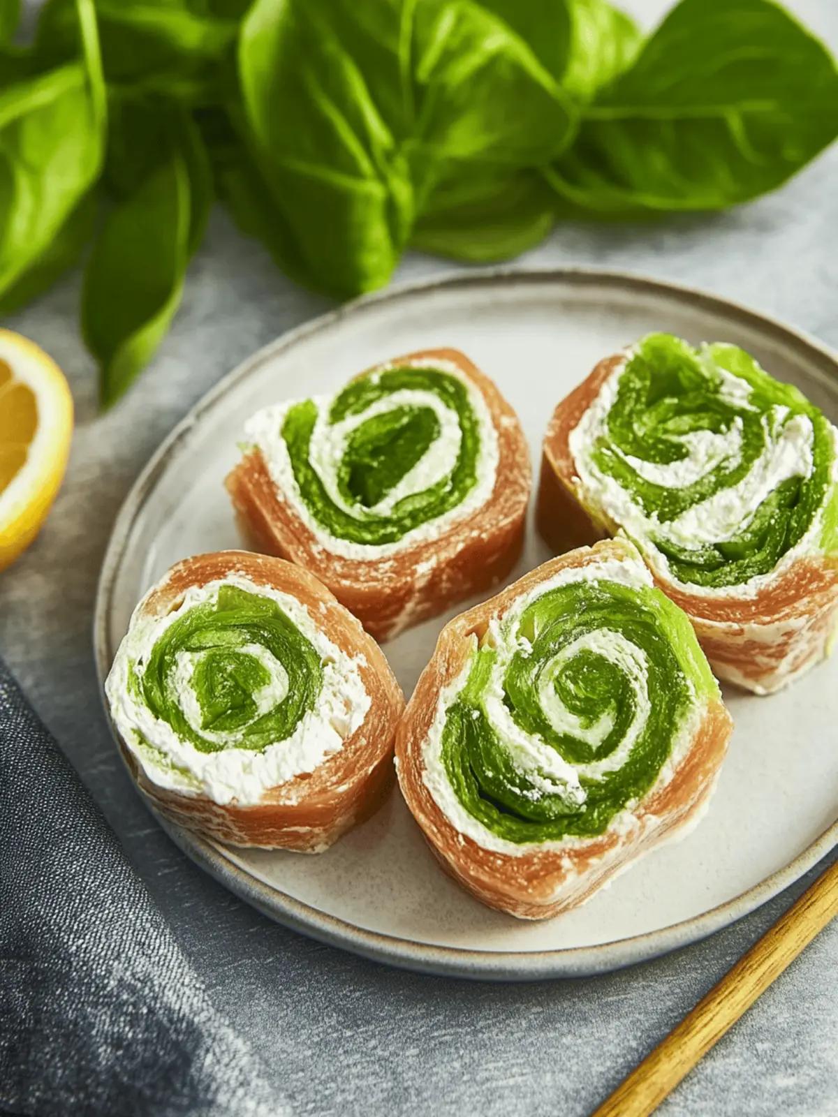 Lachsrolle mit Frischkäse und Spinat für Genussmomente 4 Lachsrolle mit Frischkäse und Spinat