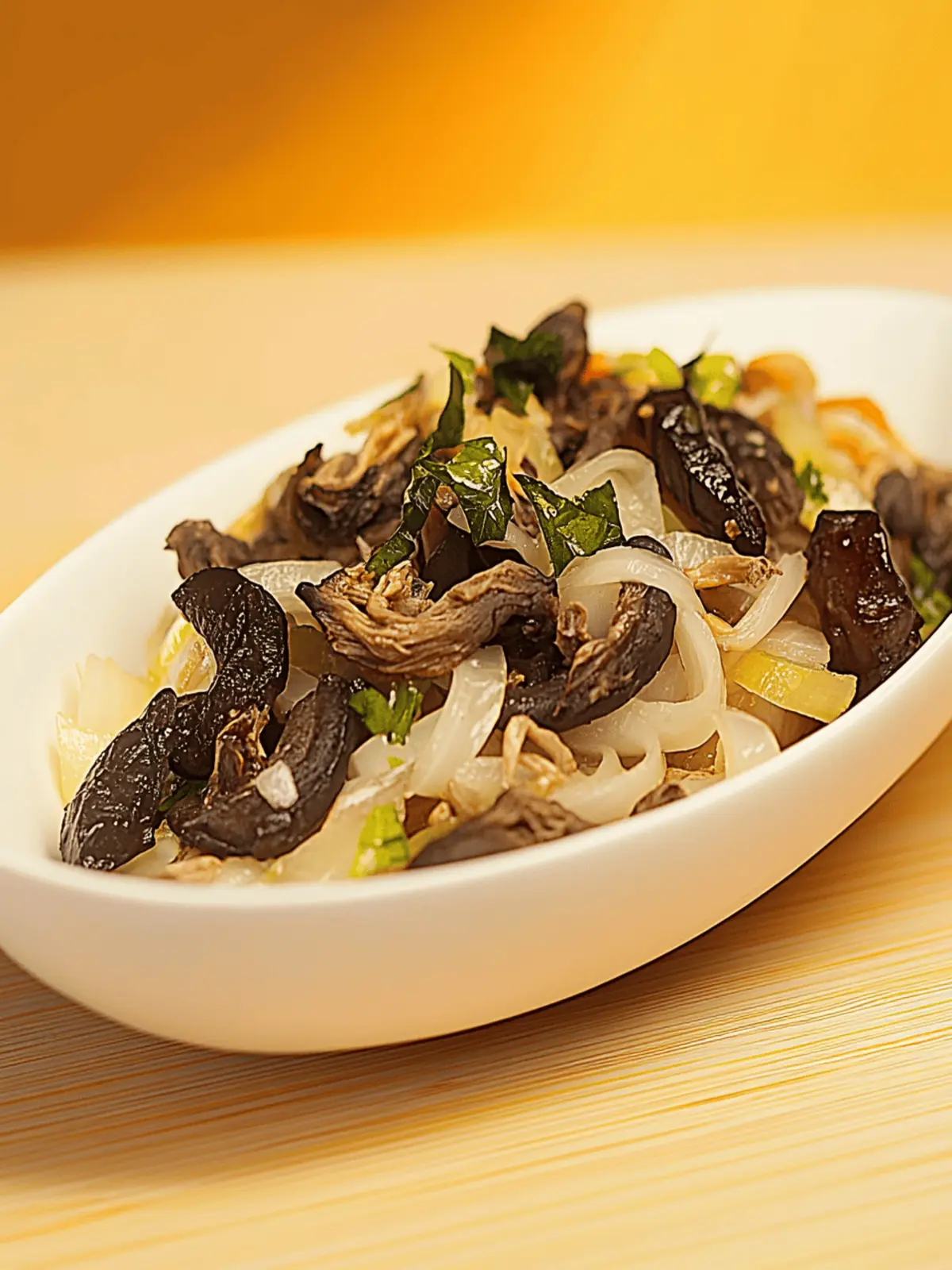 Fried Udon-Noodles with Beef für schnelles Kochen 4 Fried Udon-Noodles with Beef