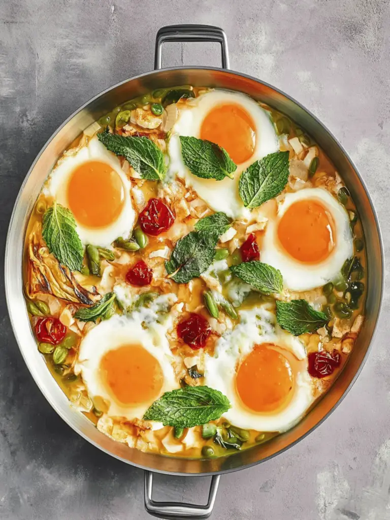 Grüne Shakshuka