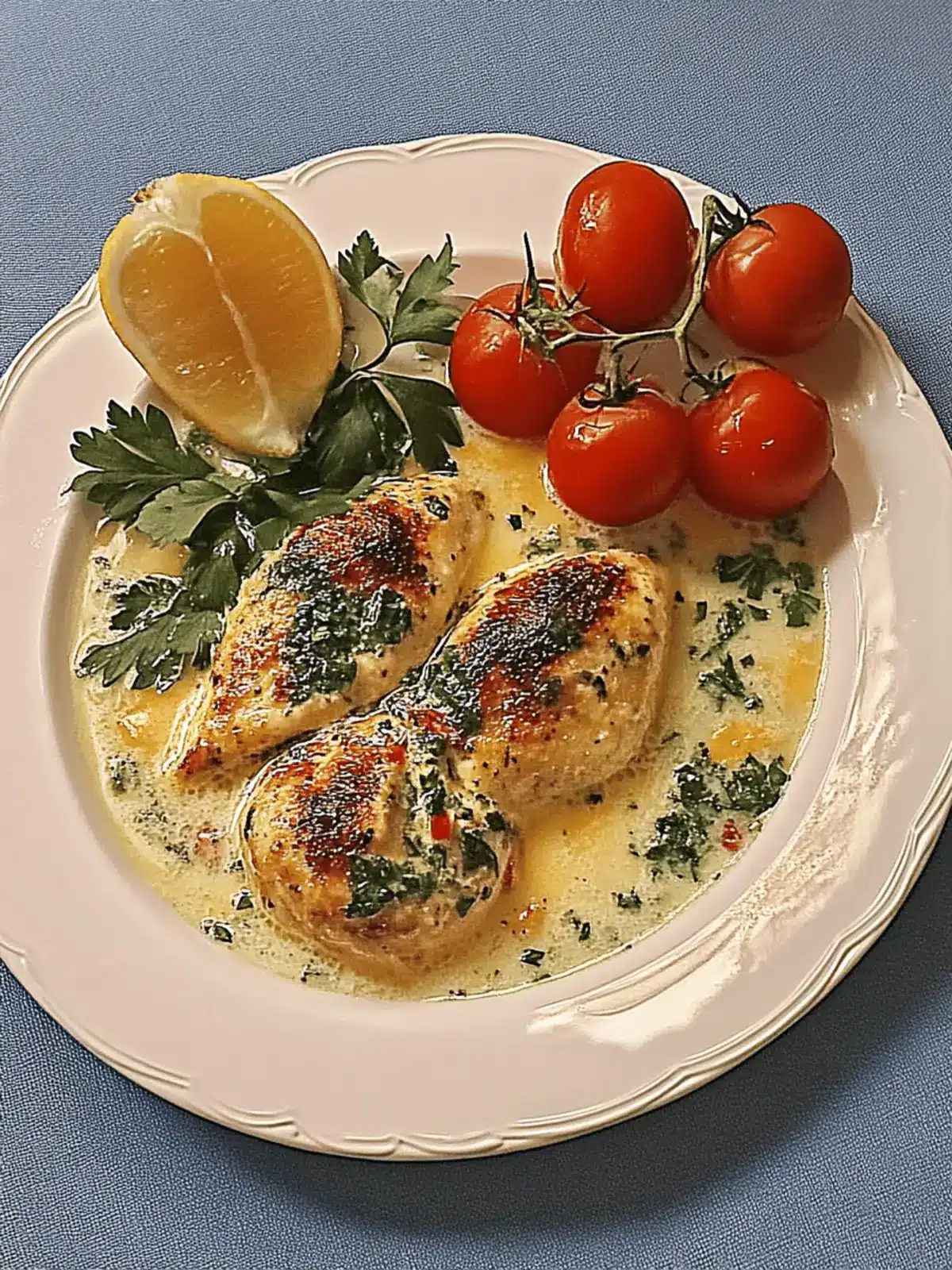 Mozzarella-Hähnchen in Basilikum-Sahnesauce schnell zubereitet 2 Mozzarella-Hähnchen in Basilikum-Sahnesauce