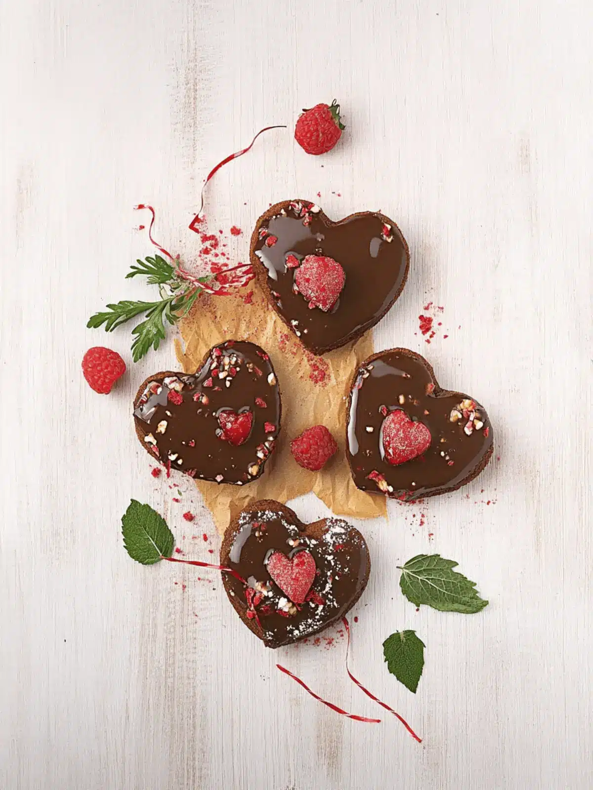 Weiche Lebkuchenherzen