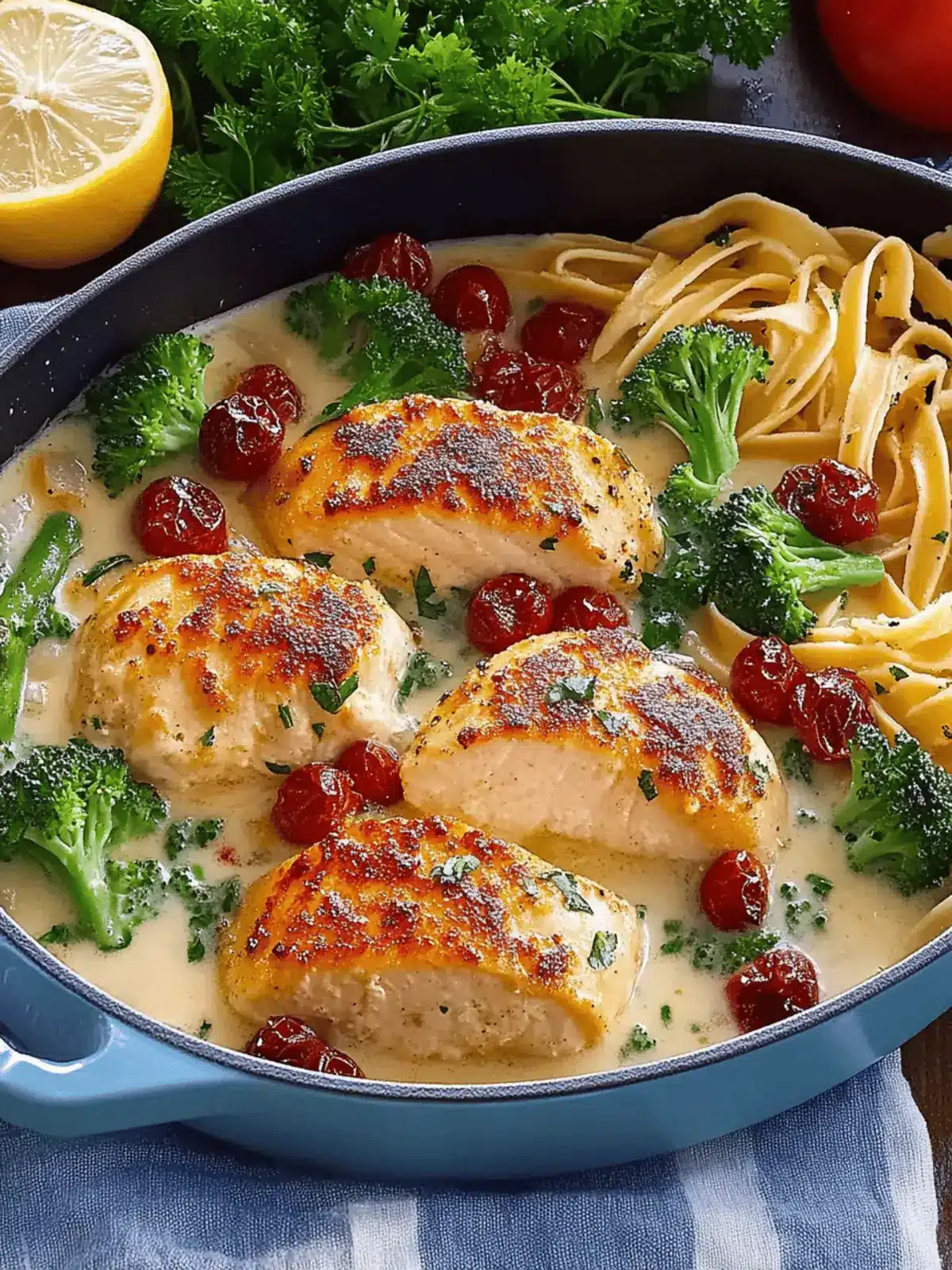 Feierabend-Hähnchen mit cremiger Soße 4 Feierabend-Hähnchen