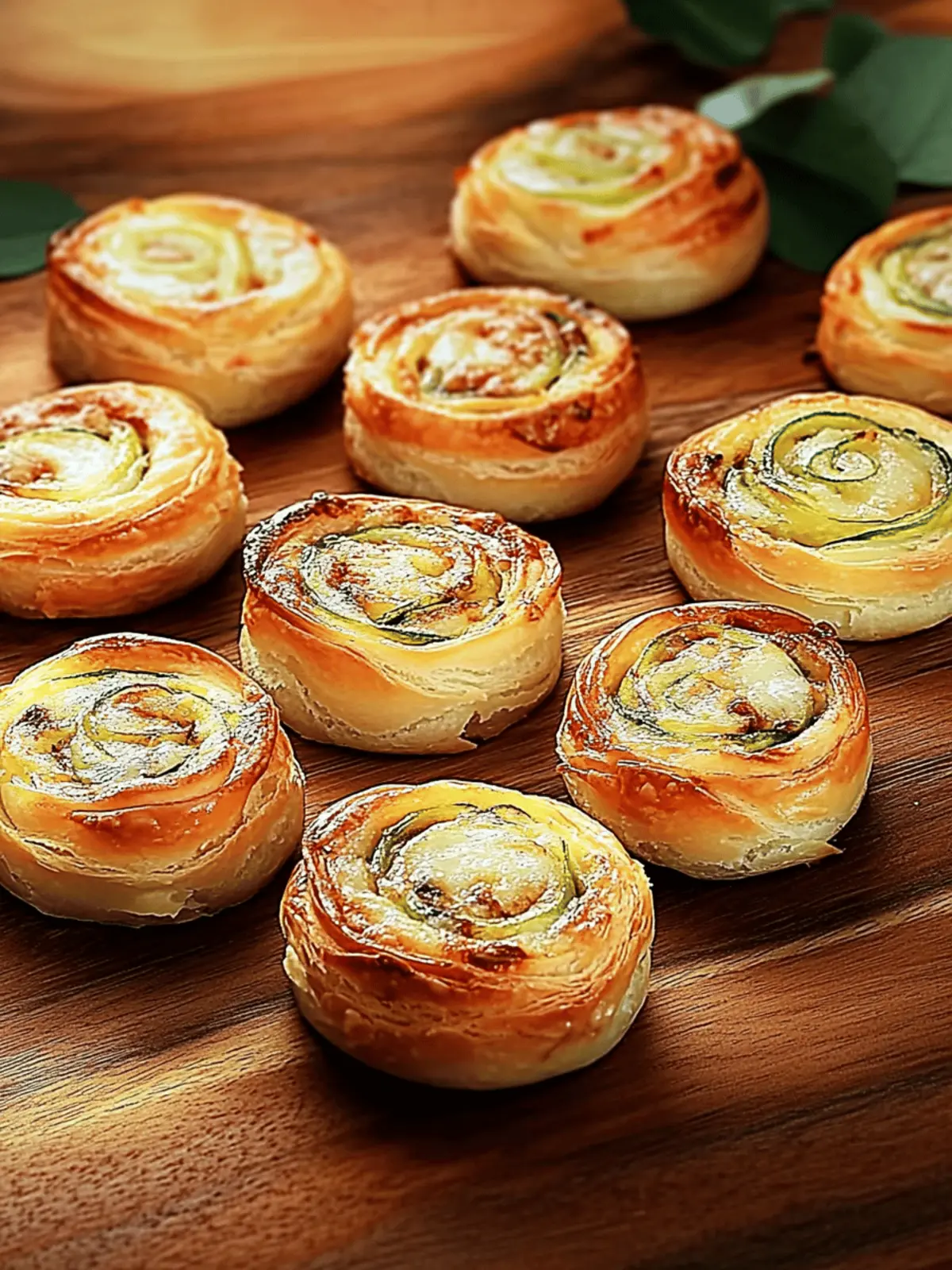 Blätterteig-Lachs-Schnecken