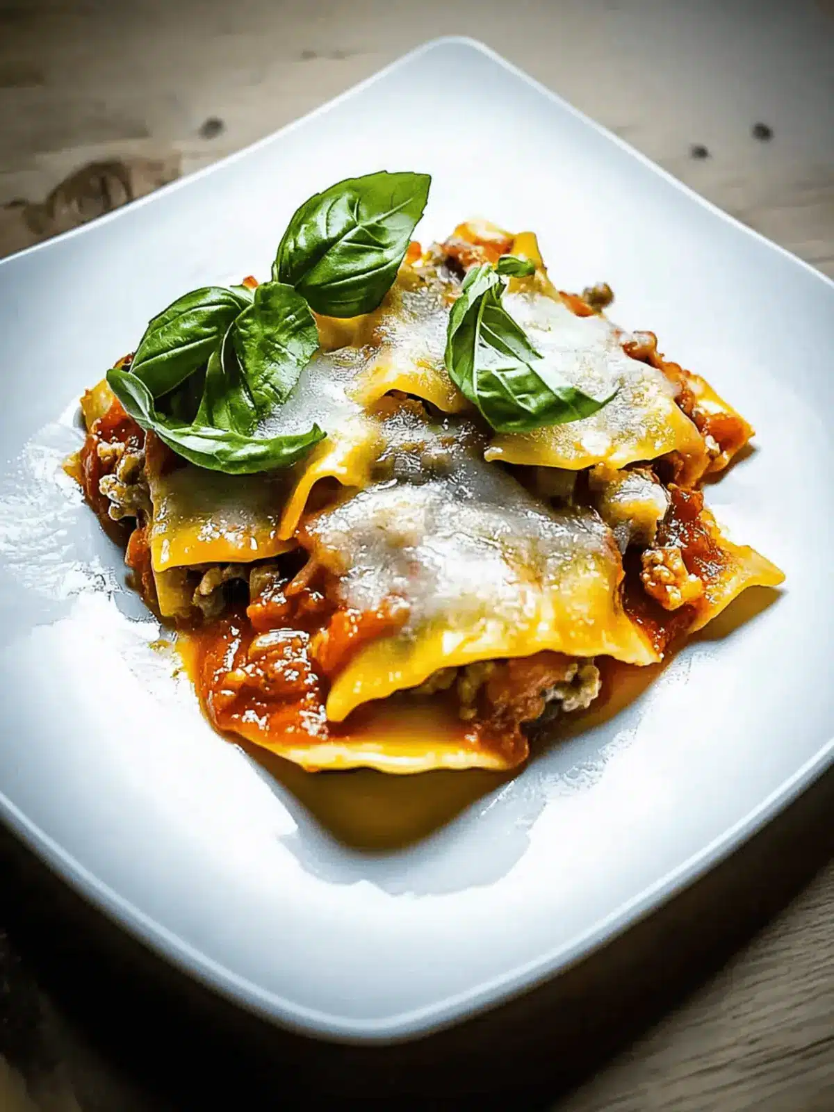Spinat-Lasagne mit Feta und Tomaten