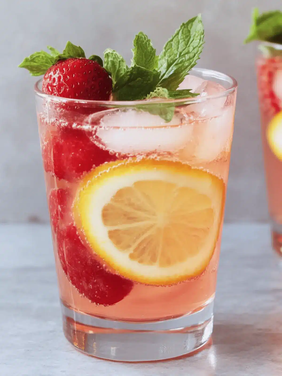 Cupidos gestochenes Himbeer-Limonade