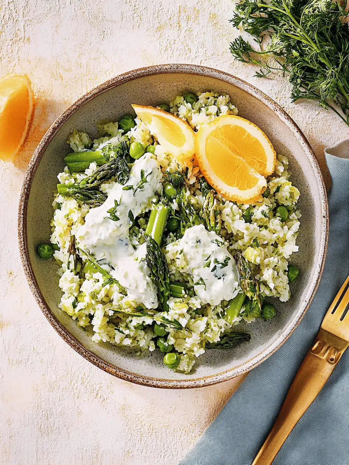 Risotto Verde mit Burrata