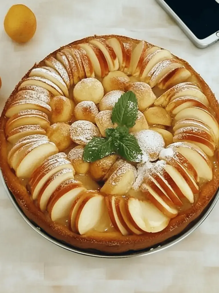 Blitz - Apfel - Mandel - Kuchen mit Punschguss