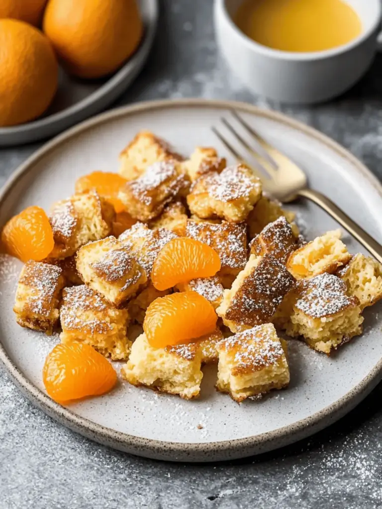 Protein Kaiserschmarrn mit Mandarinenkompott