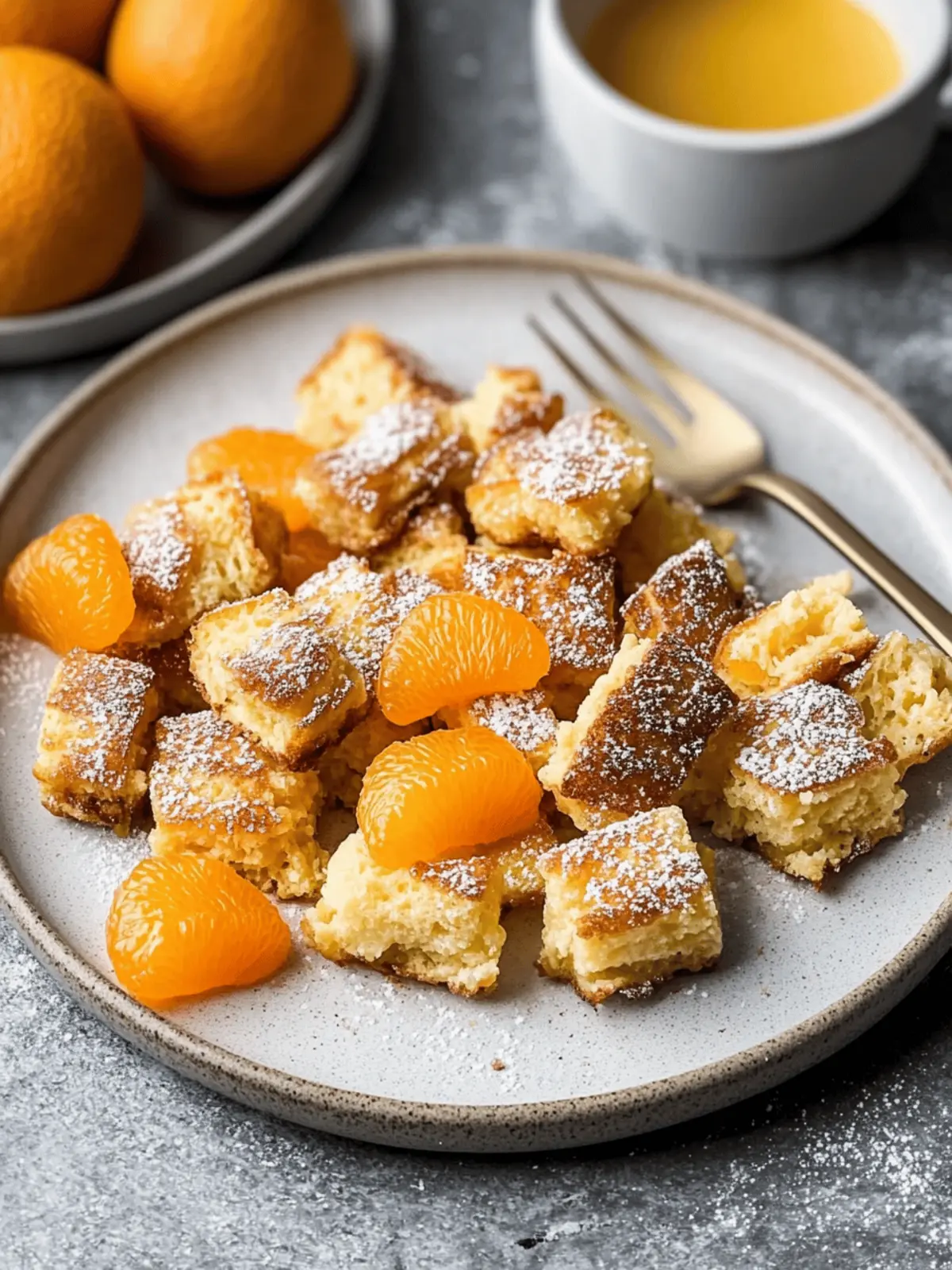 Protein Kaiserschmarrn mit Mandarinenkompott